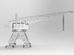 crane harbor 3D Model
