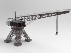 crane harbor 3D Model