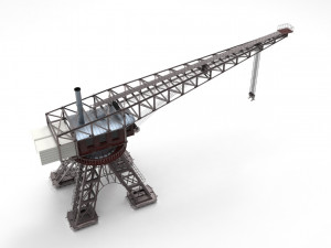 crane harbor 3D Model