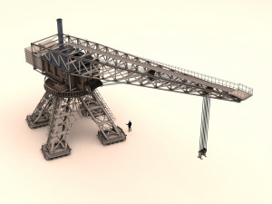 crane harbor 3D Model