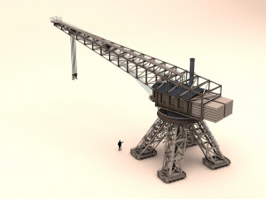crane harbor 3D Model