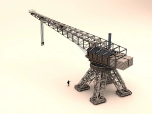 crane harbor 3D Model