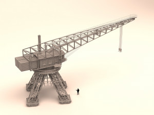 crane harbor 3D Model