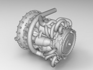 jet engine 3D मॉडल