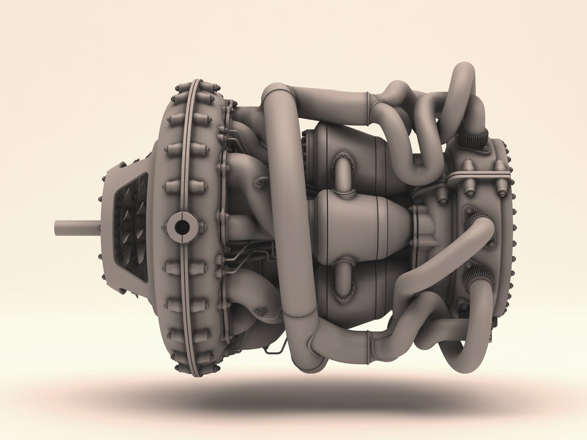 Engine 3d модель. BMW 801. BMW 801 engine. Авиадвигатель БМВ 801. BMW 801 двигатель.