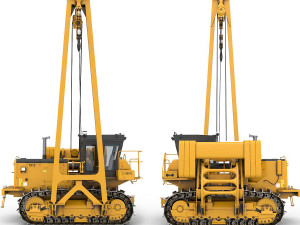 Tractor pipelayer Modello 3D