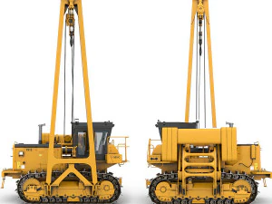 Posatubi per trattore Modello 3D