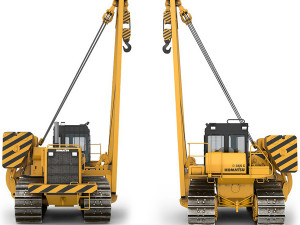 Tractor pipelayer Modello 3D