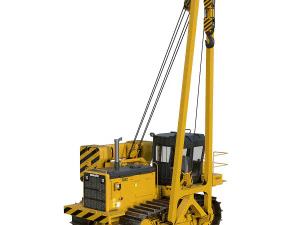 Tractor pipelayer 3D Model