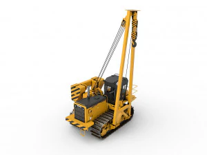 Tractor pipelayer 3D Model