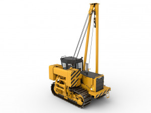 Tractor pipelayer Modello 3D