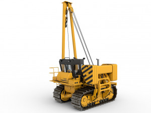 Tractor pipelayer Modello 3D