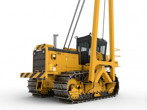 Tractor pipelayer Modello 3D