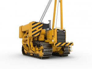 Tractor pipelayer 3D Model