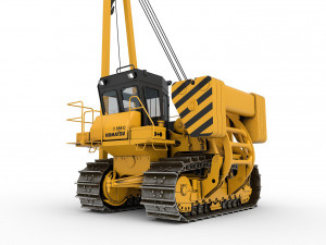 Tractor pipelayer Modello 3D