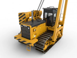 Tractor pipelayer 3D Model