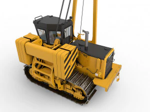 Tractor pipelayer 3D Model