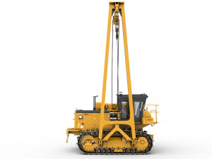 Tractor pipelayer Modello 3D