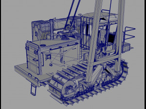 Tractor pipelayer Modello 3D