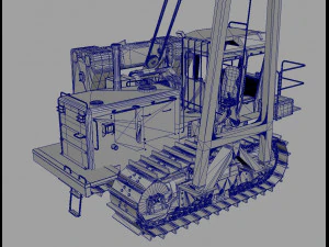 Tractor pipelayer 3D Model