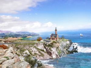 project light house Model 3D