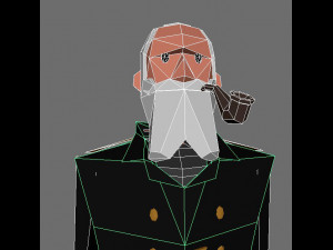 character soldiers low poly 3D मॉडल