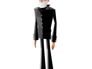 character soldiers low poly 3D मॉडल