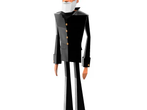 character soldiers low poly 3D Model