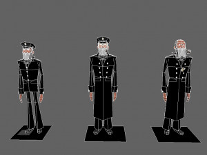 character soldiers low poly 3D मॉडल