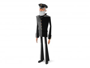 character soldiers low poly 3D Model