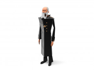 character soldiers low poly 3D मॉडल