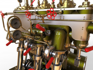 marine steam machine Model 3D