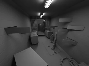 Game interior ruin storage low-poly 3D Model
