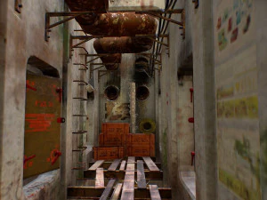 Game interior ruin storage low-poly 3D Model