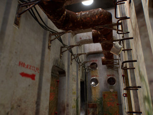 Game interior ruin storage low-poly 3Dモデル