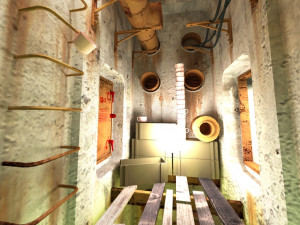 Game interior ruin storage low-poly 3Dモデル