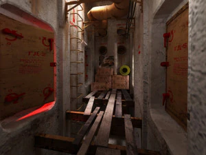 Game interior ruin storage low-poly 3D Model