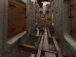 Game interior ruin storage low-poly 3D Model