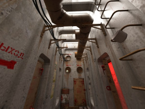 Game interior ruin storage low-poly 3Dモデル