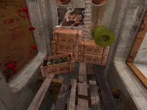 Game interior ruin storage low-poly 3D Model