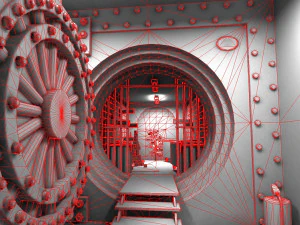 Game interior ruin storage low-poly 3D Model