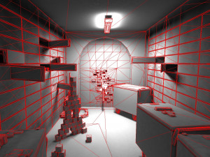 Game interior ruin storage low-poly 3Dモデル