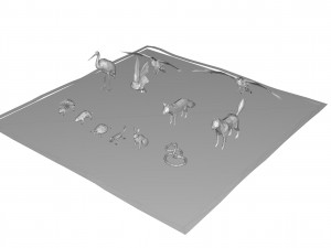 barchan lowpoly low-poly Model 3D