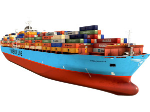 Maersk container ship 3D Model