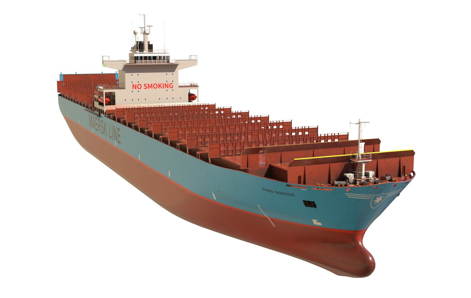 Maersk Container Ship 3d Model In Transport 3dexport
