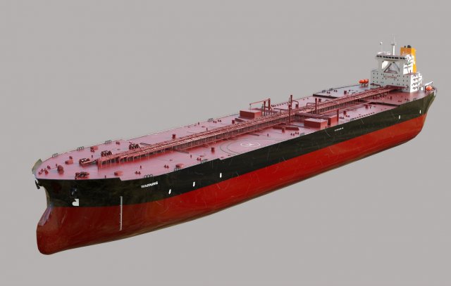 Tanker ti class 380m 3D Model .c4d .max .obj .3ds .fbx .stl .blend 