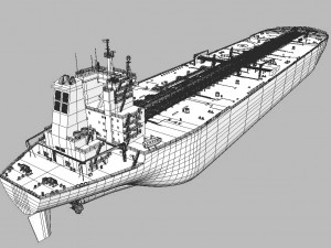 Tanker ti class 380m 3D Model