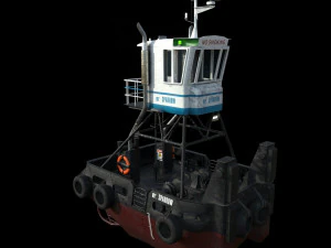 truckable push boat 3D Model