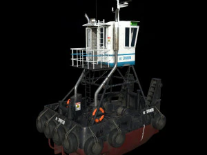 truckable push boat 3D Model