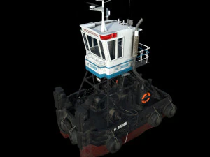 truckable push boat 3D Model